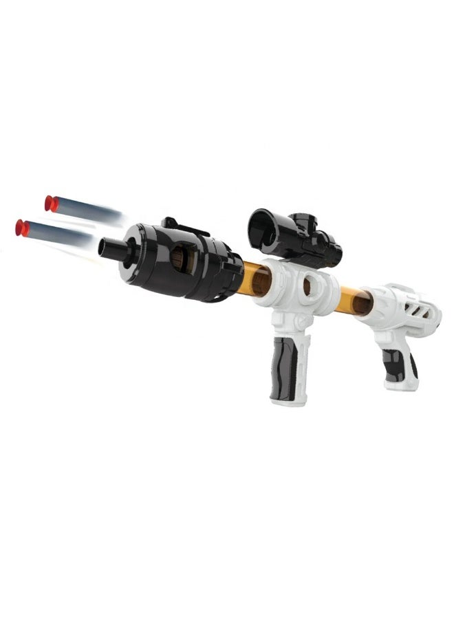 Chamdol 2-in-1 Air Power Pump EVA Soft Ball Blaster Gun Toy with Interchangeable Gun Heads – Safe Foam Bullet Shooting Set for Kids - Image 1